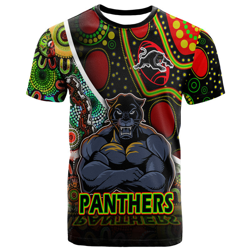 Penrith Panthers T Shirt Strong Panthers Legend With Special Aboriginal Style LT9 - Vibe Hoodie Shop