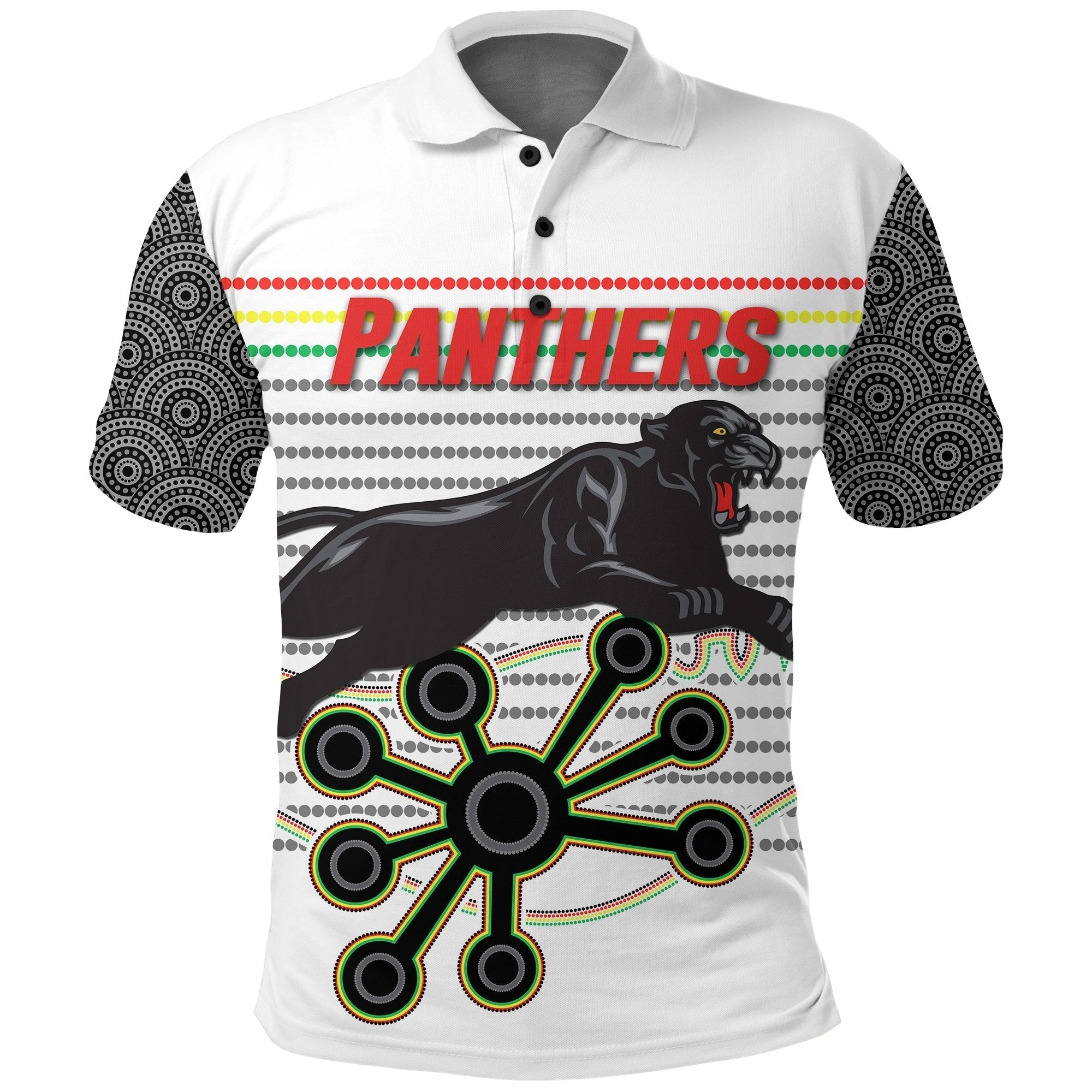 Panthers Polo Shirt Indigenous Penrith - Vibe Hoodie Shop