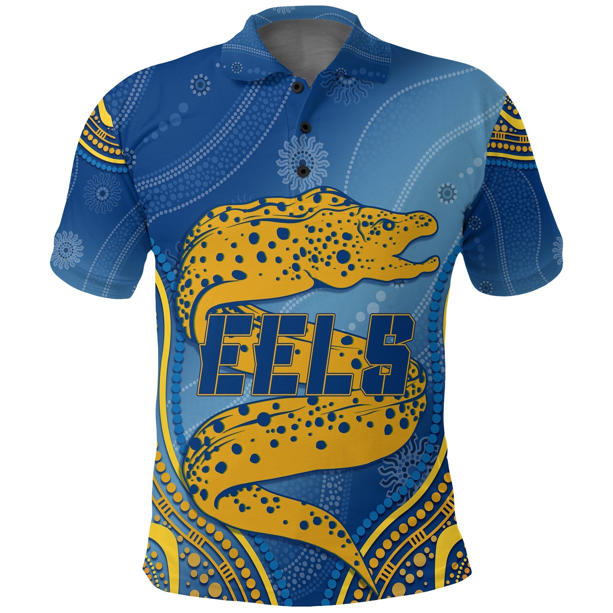 Personalised Parramatta Rugby Eels Polo Shirt Aboriginal Simple Style - Vibe Hoodie Shop