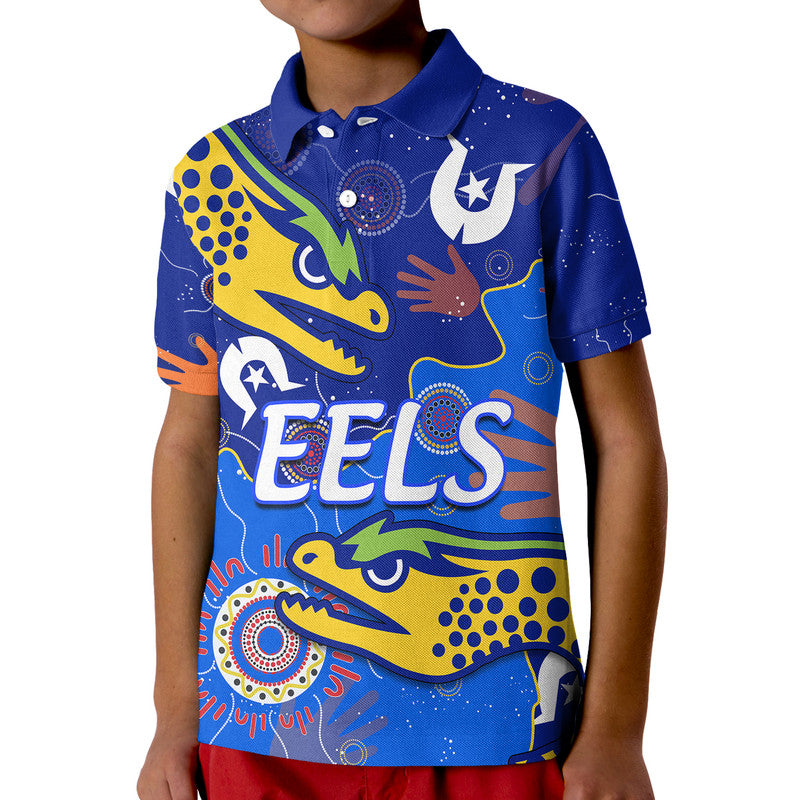 (Custom Text And Number) Parramatta Eels NAIDOC Week Polo Shirt Torres Strait Eels Aboriginal LT9 - Vibe Hoodie Shop