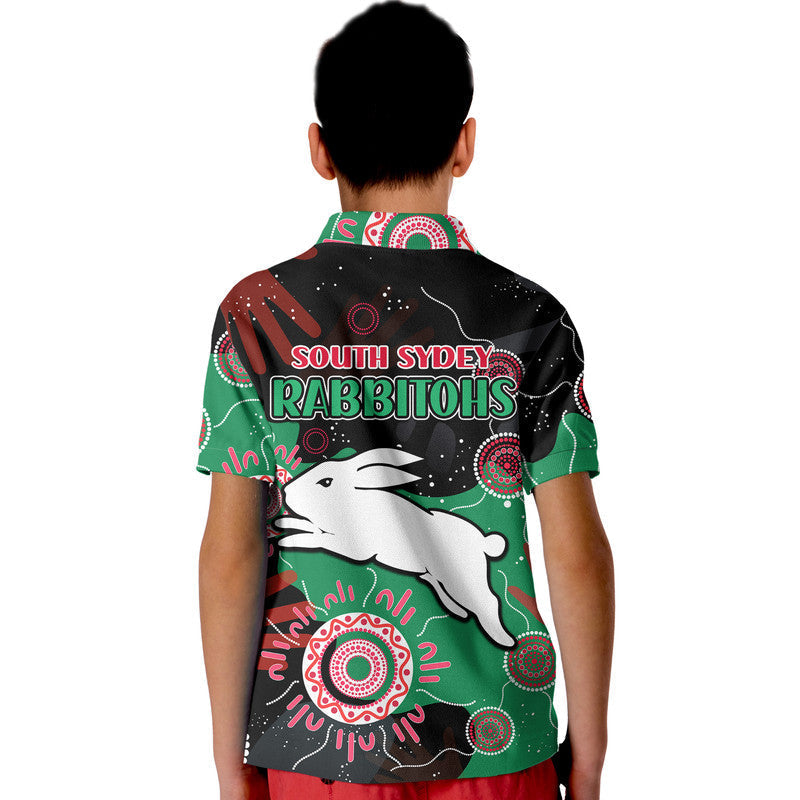 Rabbitohs Rugby NAIDOC 2023 Polo Shirt Torres Strait Aboriginal LT9 - Vibe Hoodie Shop