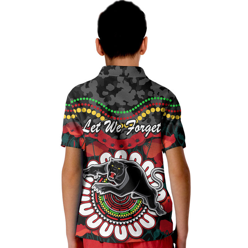 Panthers Rugby ANZAC Polo Shirt Camouflage Poppy LT9 - Vibe Hoodie Shop