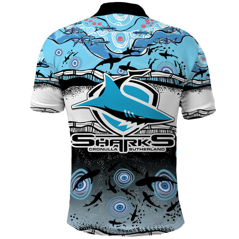 Sharkies Aboriginal Polo Shirt LT9 - Vibe Hoodie Shop