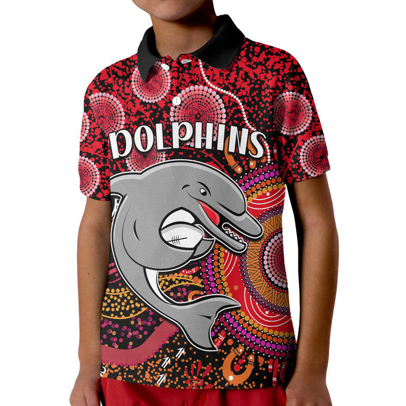 custom-personalised-dolphins-rugby-kid-polo-shirt-aboriginal-dots