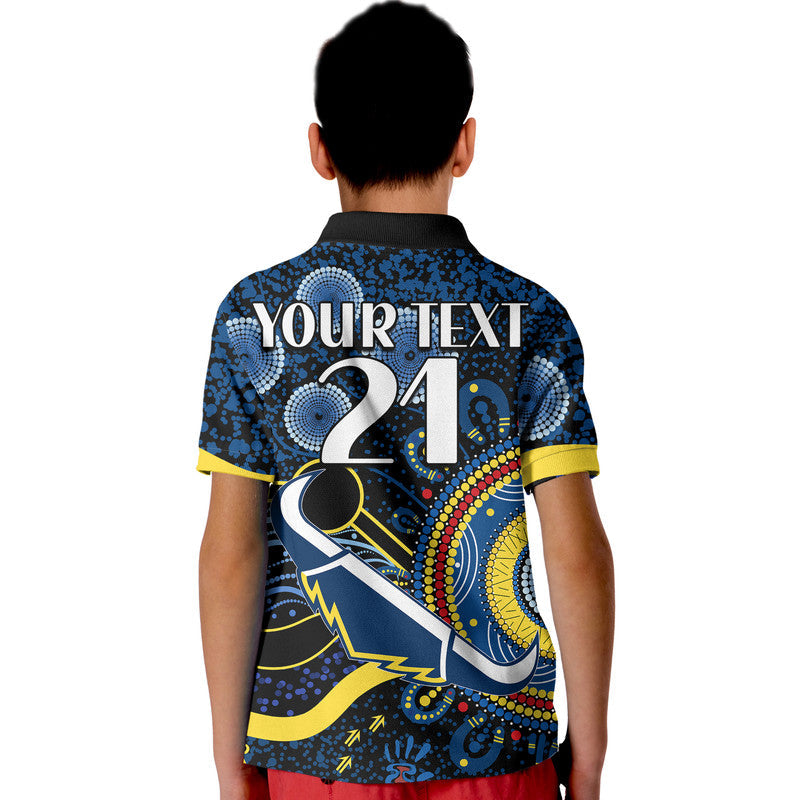 (Custom Personalised) Cowboys Rugby Polo Shirt Aboriginal Dots Version LT9 - Vibe Hoodie Shop