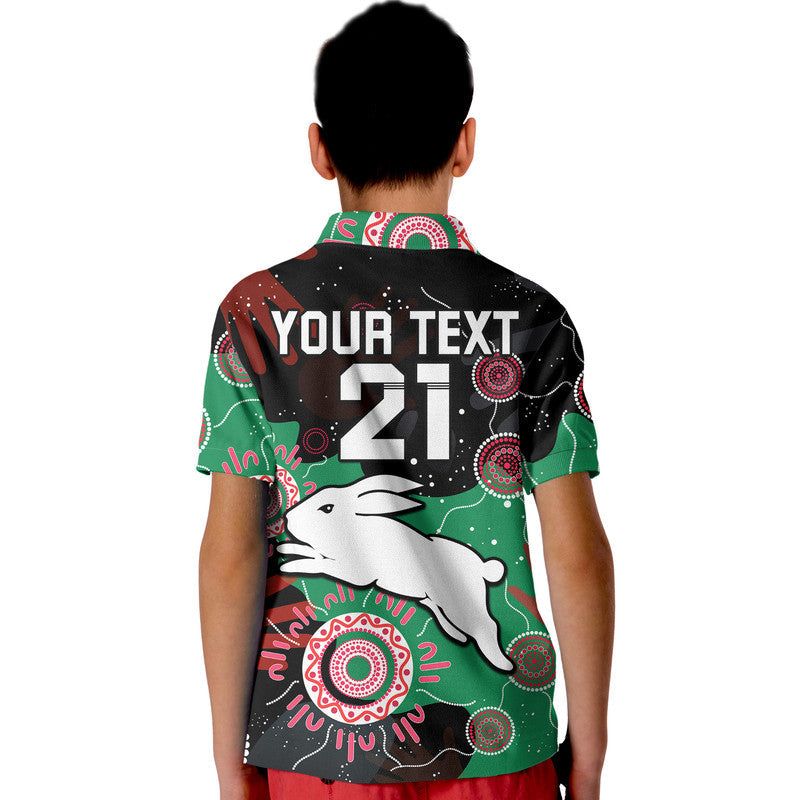 (Custom Personalised) Rabbitohs Rugby NAIDOC 2023 Polo Shirt Torres Strait Aboriginal LT9 - Vibe Hoodie Shop