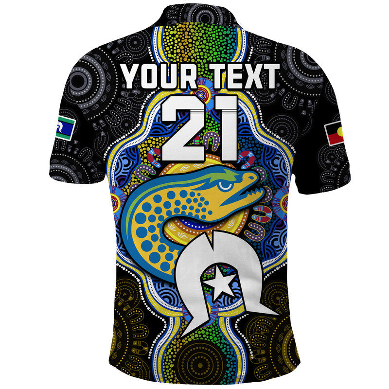 (Custom Personalised) Eels Rugby NAIDOC Week Polo Shirt Indigenous LT9 - Vibe Hoodie Shop