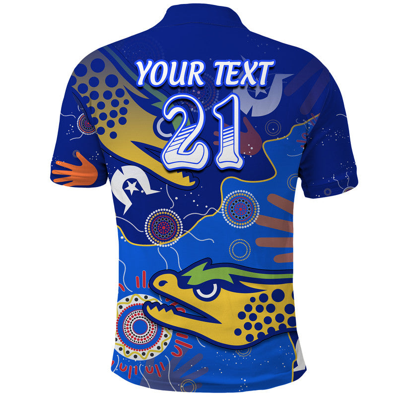 (Custom Text And Number) Parramatta Eels NAIDOC Week Polo Shirt Torres Strait Eels Aboriginal LT9 - Vibe Hoodie Shop