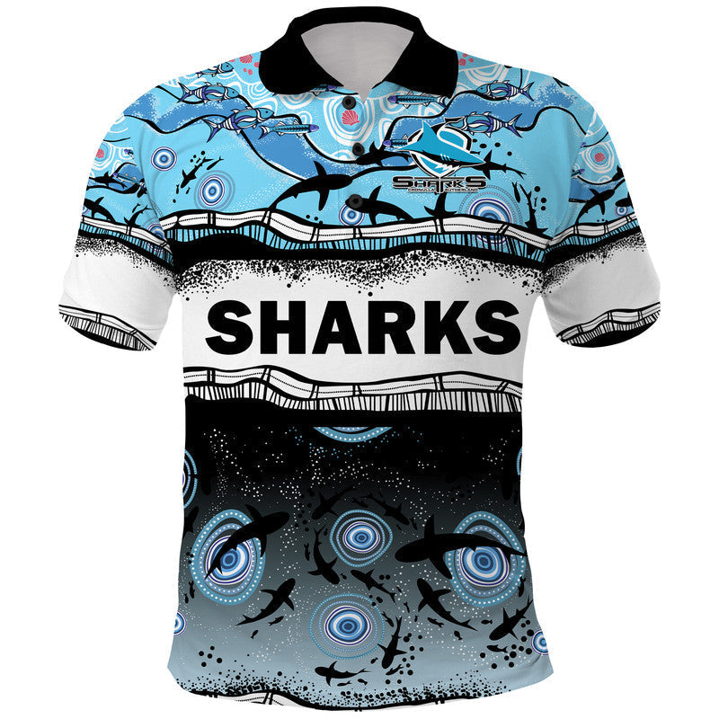 Sharkies Aboriginal Polo Shirt LT9 - Vibe Hoodie Shop