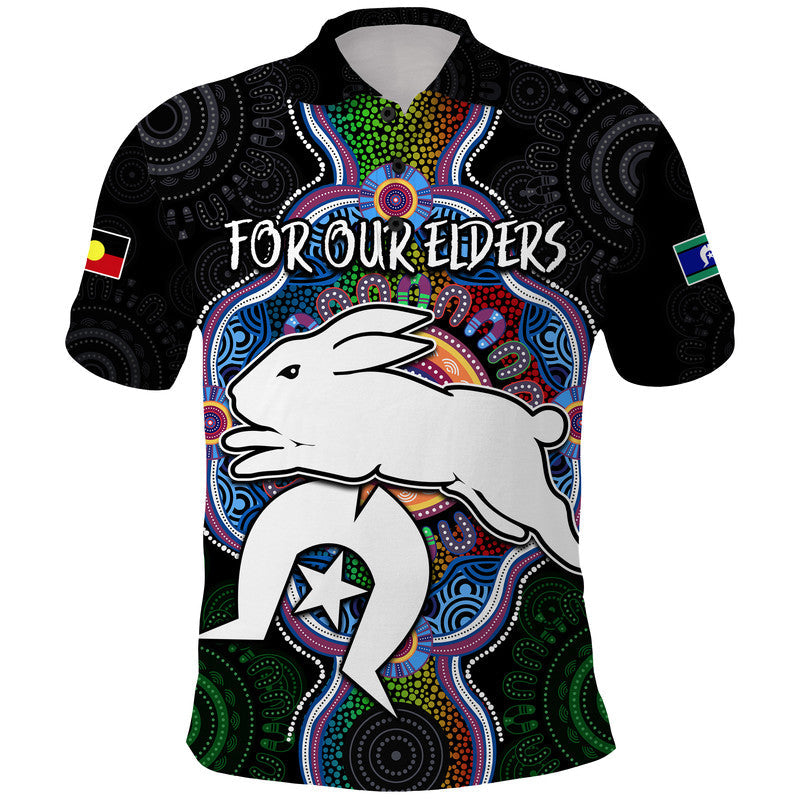 NAIDOC Week 2023 For Our Elders Polo Shirt Rabbitoths Indigenous LT9 - Vibe Hoodie Shop