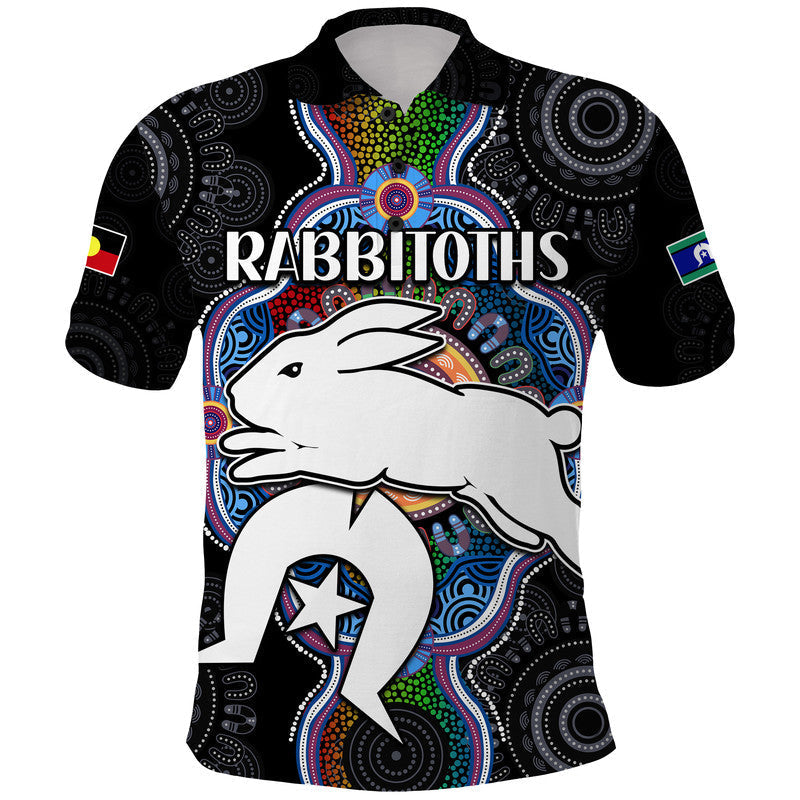 Rabbitoths NAIDOC Week 2022 Polo Shirt Indigenous LT9 - Vibe Hoodie Shop