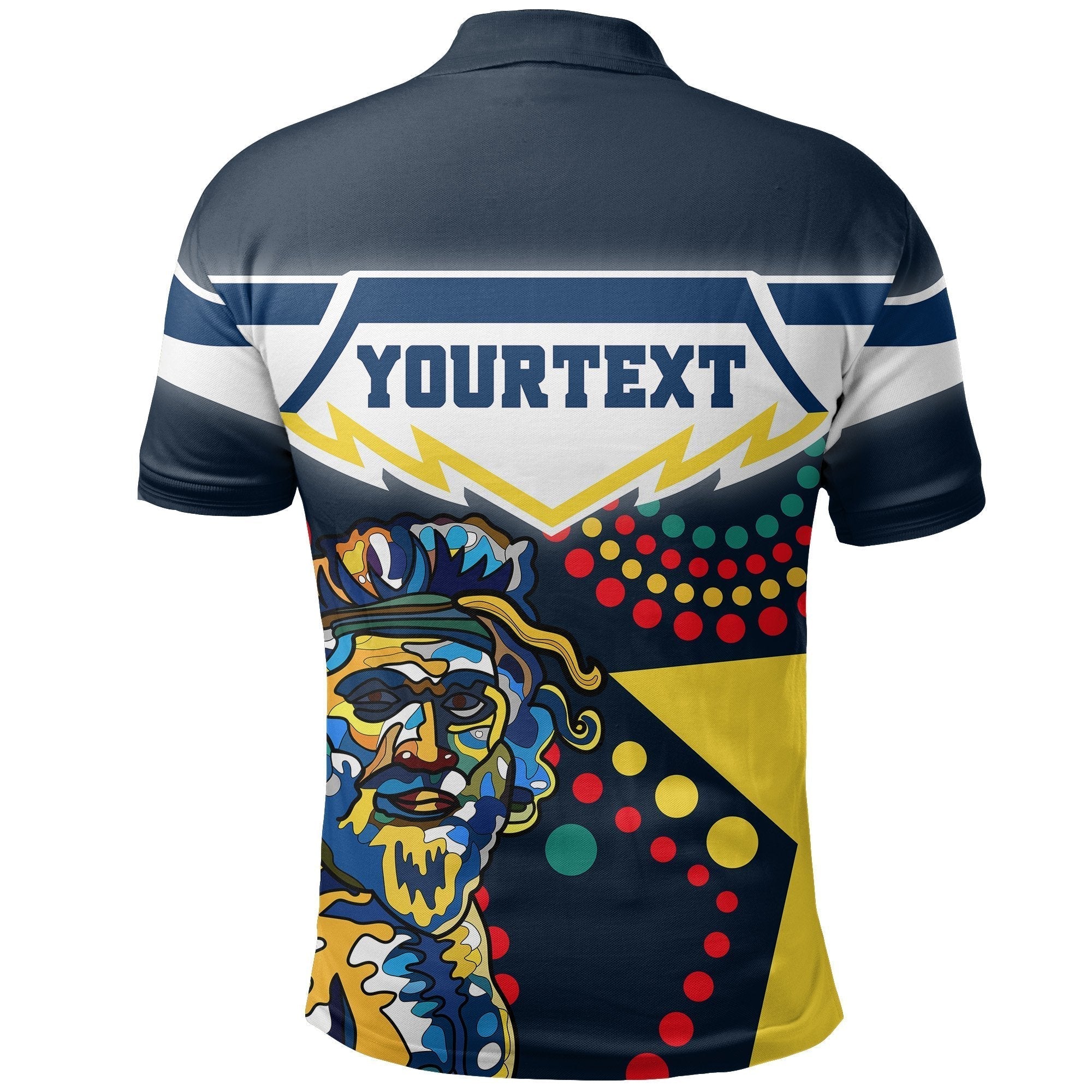 (Custom Personalised) Cowboys NAIDOC Week Polo Shirt North Aboriginal Star Style - Vibe Hoodie Shop