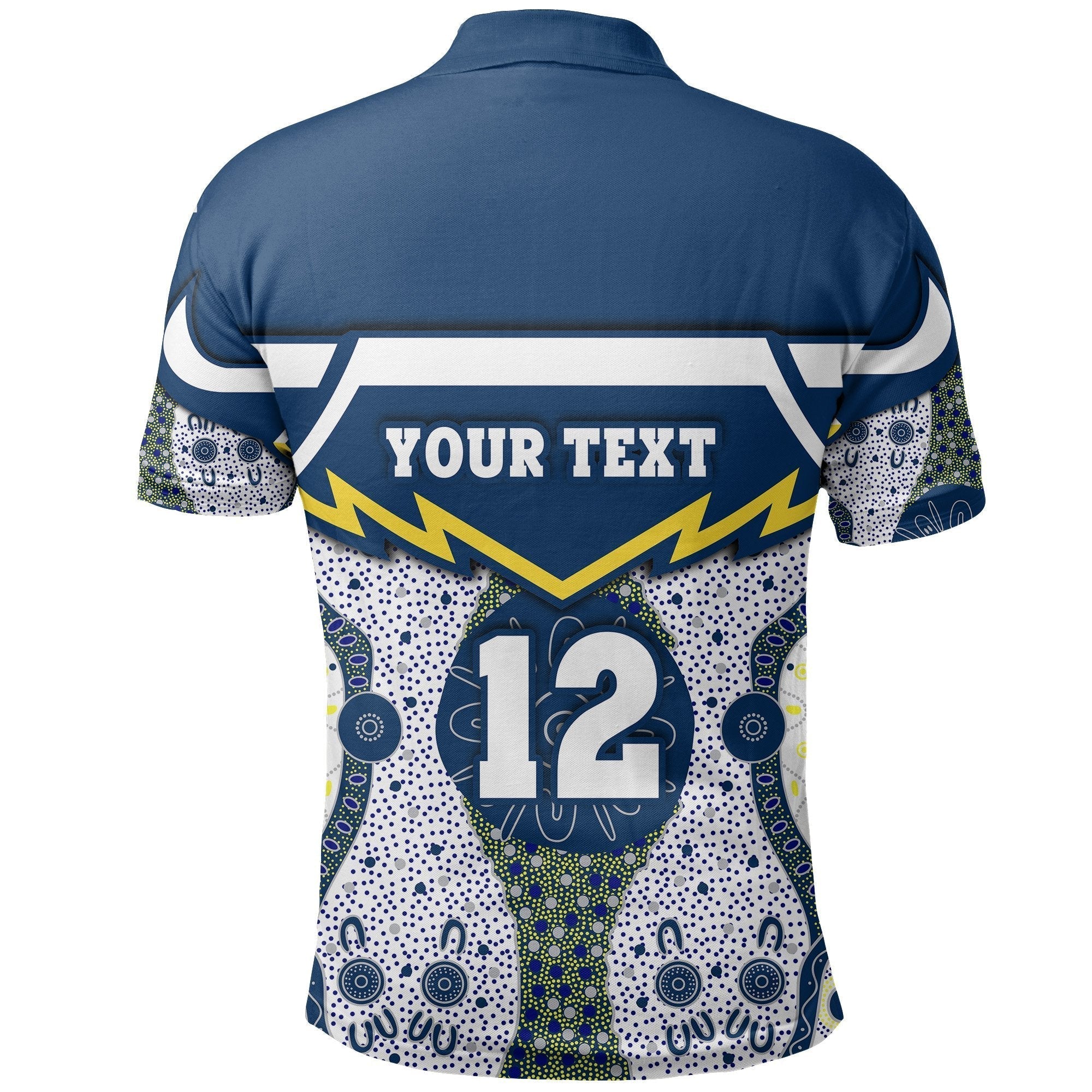 (Custom Personalised) Cowboys Polo Shirt North Aboriginal - Vibe Hoodie Shop