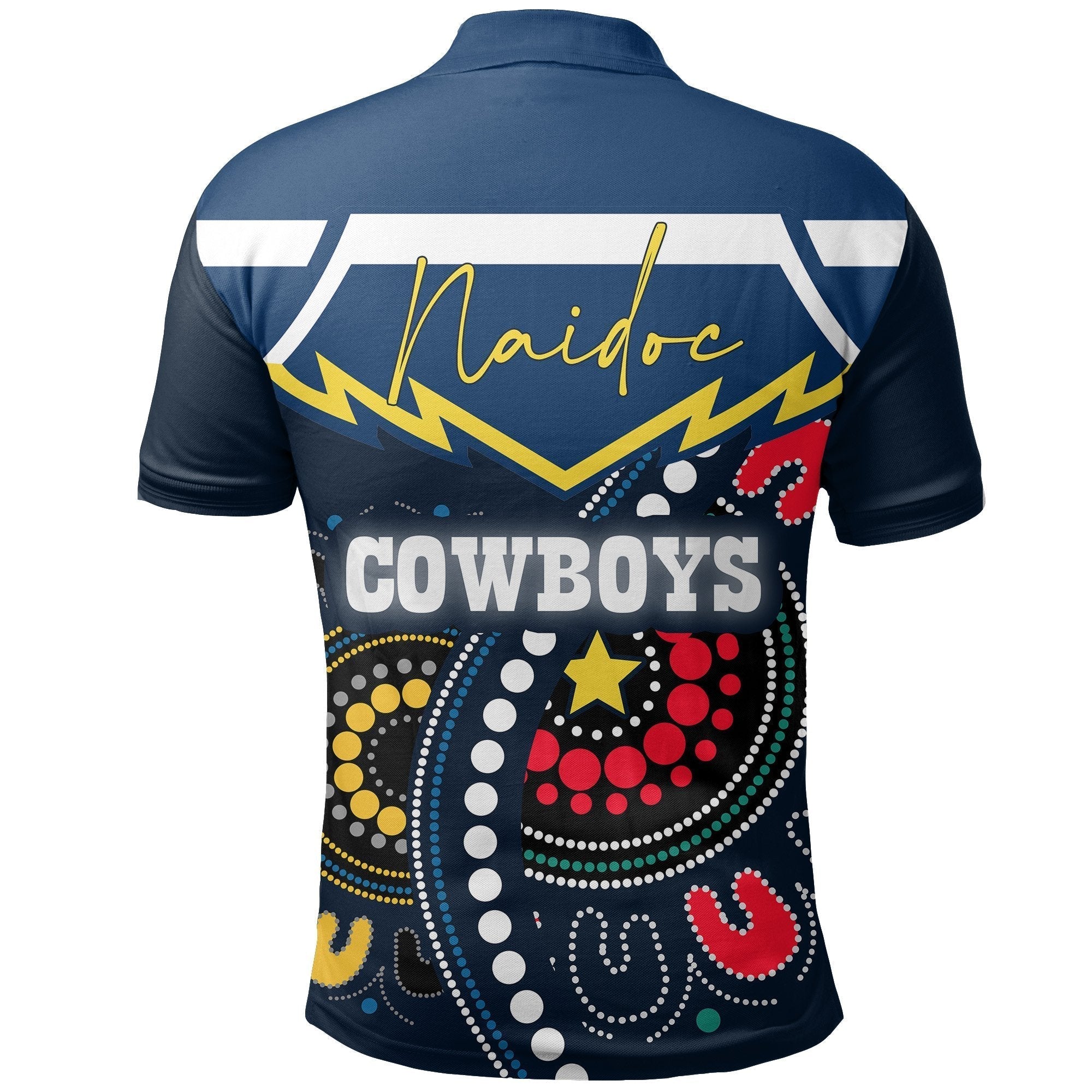 (Custom Personalised) Cowboys NAIDOC Week Polo Shirt North Aboriginal Version Special - Vibe Hoodie Shop