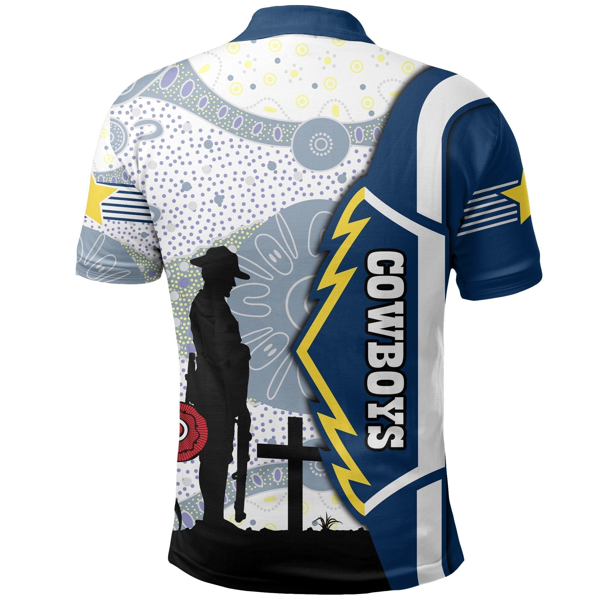 Cowboys Polo Shirt North Aboriginal ANZAC Day - Vibe Hoodie Shop