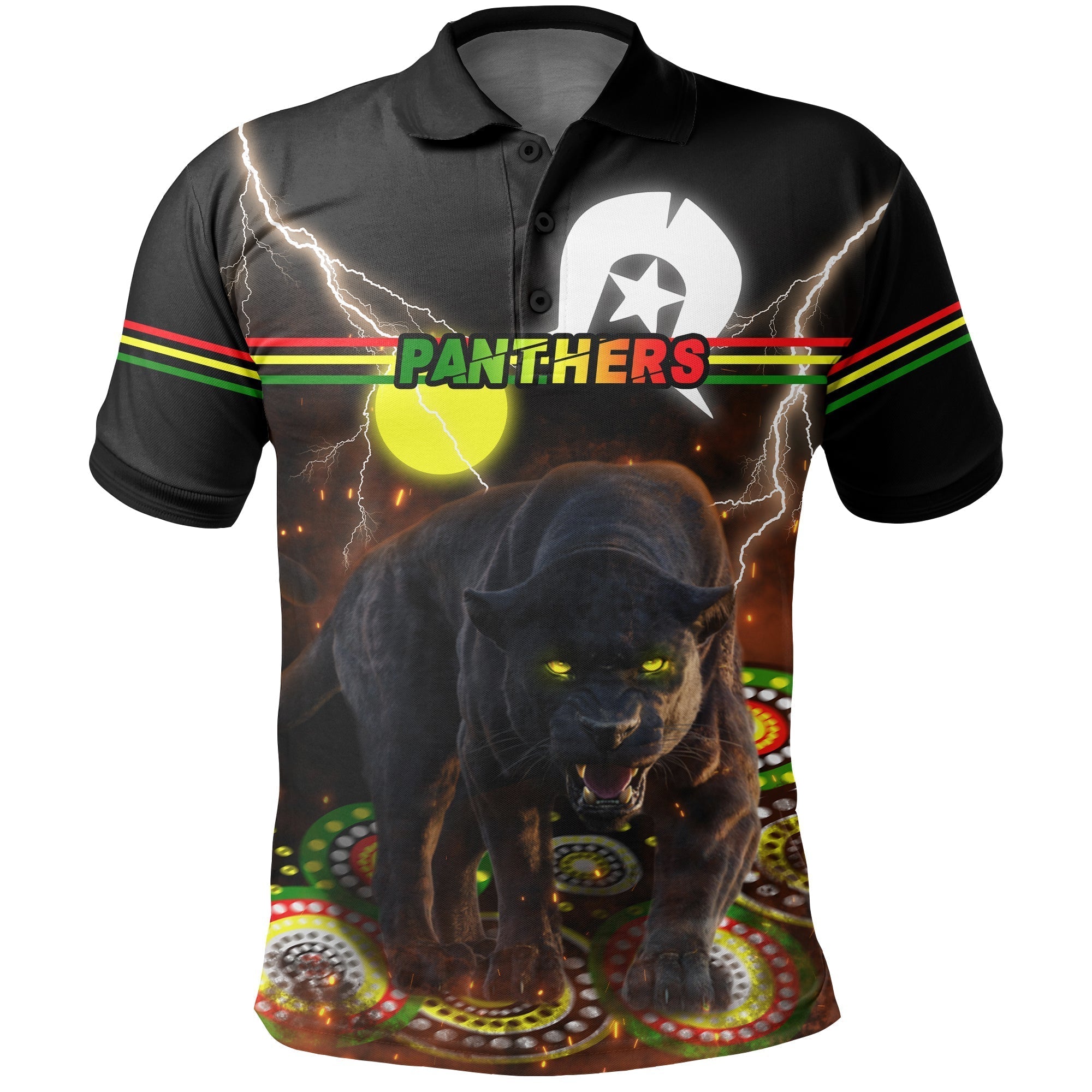(Custom Personalised) Panthers NAIDOC Week Polo Shirt Special Style LT16 - Vibe Hoodie Shop