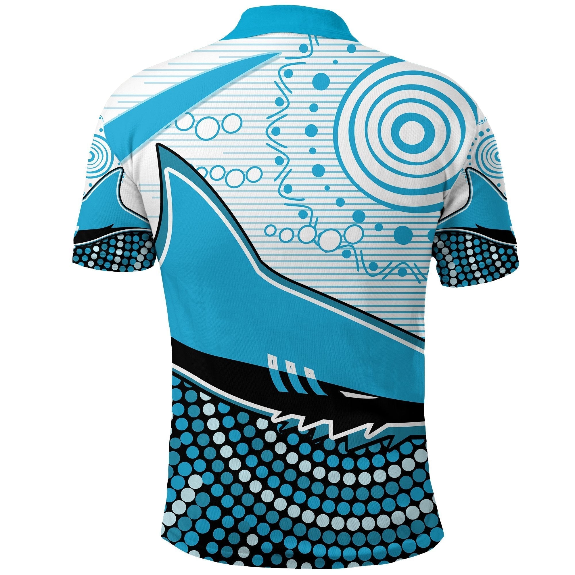 Sharks Polo Shirt Cronulla Indigenous Unique - Vibe Hoodie Shop