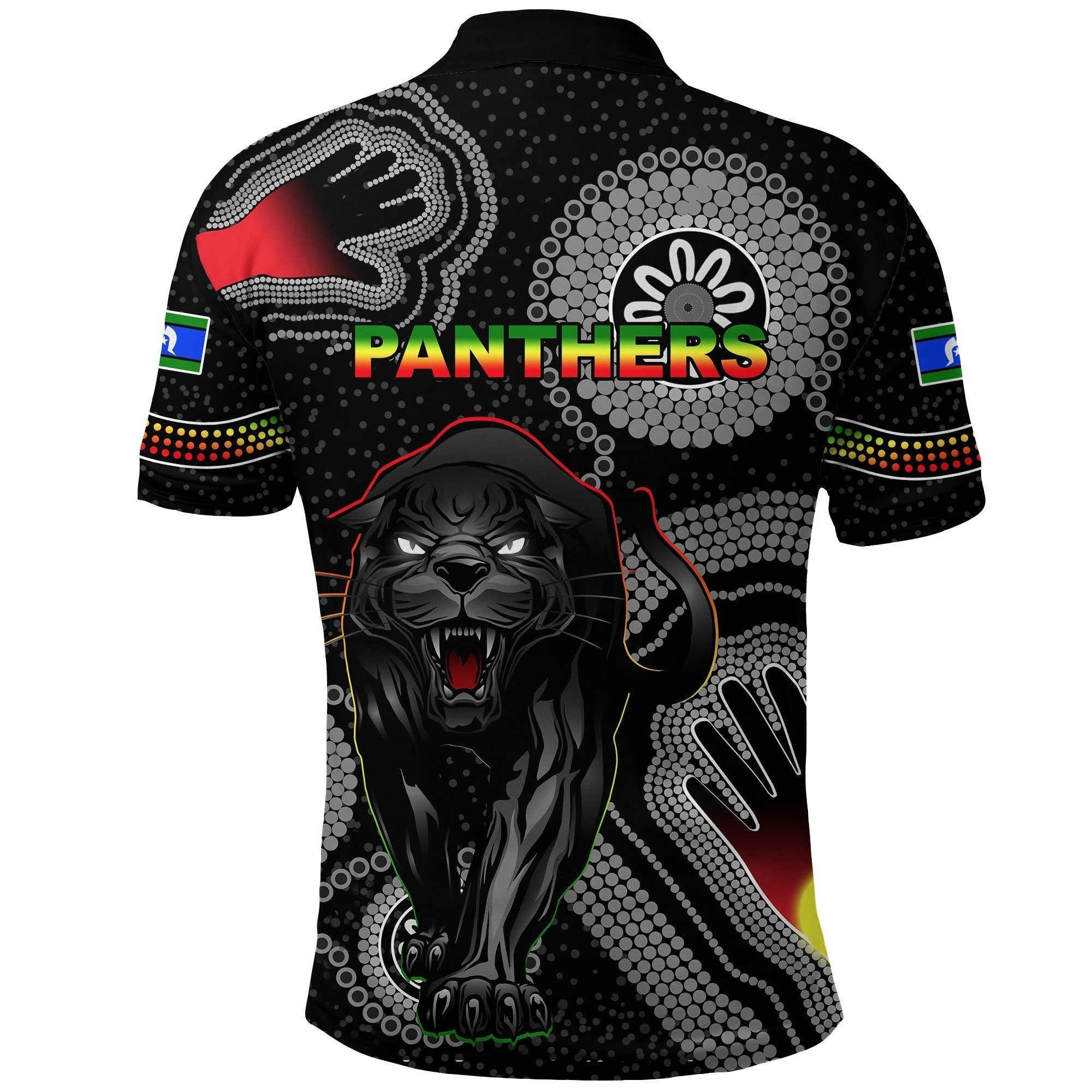 (Custom Personalised) Panthers NAIDOC Week 2021 Polo Shirt - Vibe Hoodie Shop
