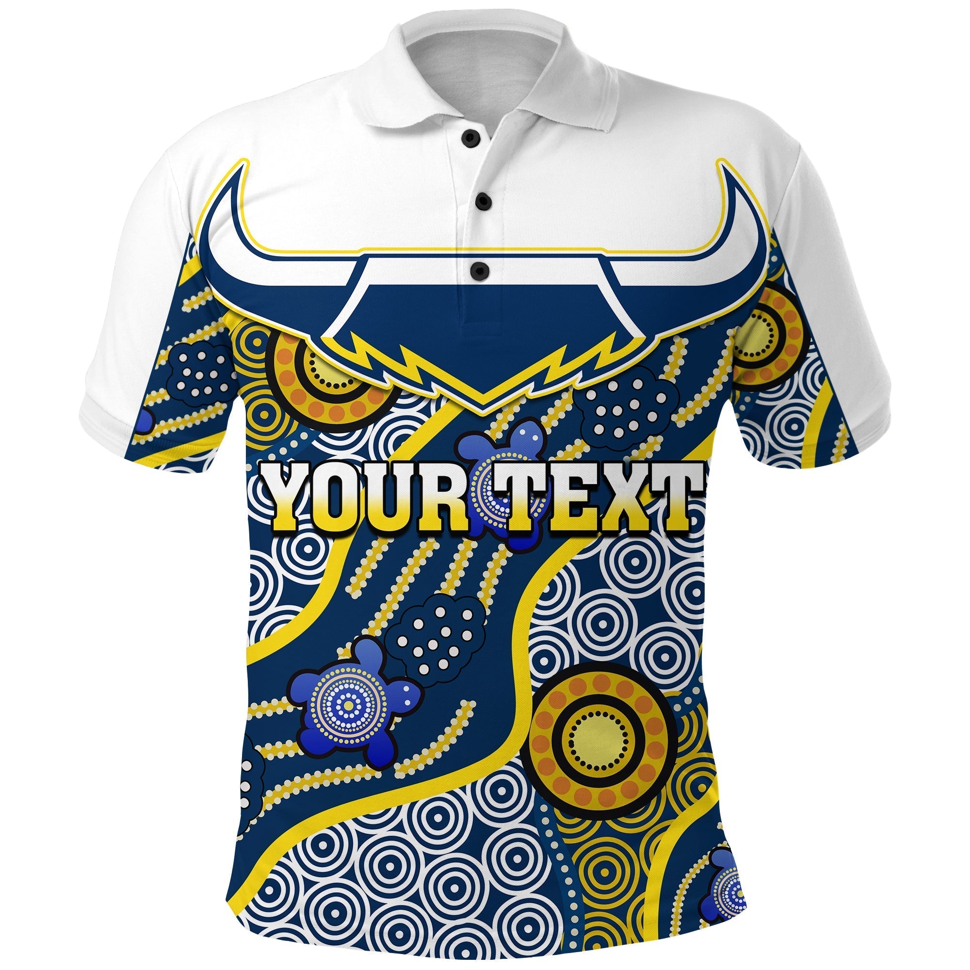(Custom Personalised) Cowboys Polo Shirt North Queensland Indigenous - Vibe Hoodie Shop