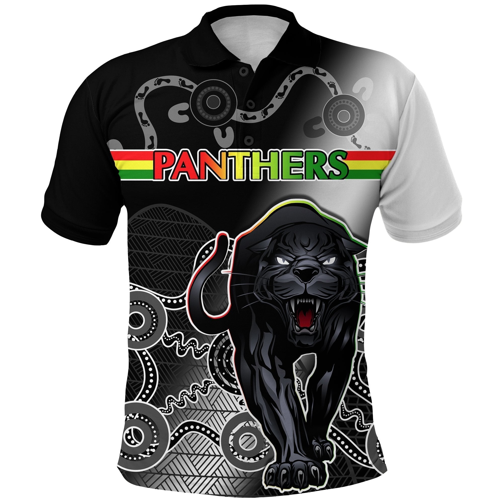 Black Panthers Polo Shirt Original Simple - Vibe Hoodie Shop