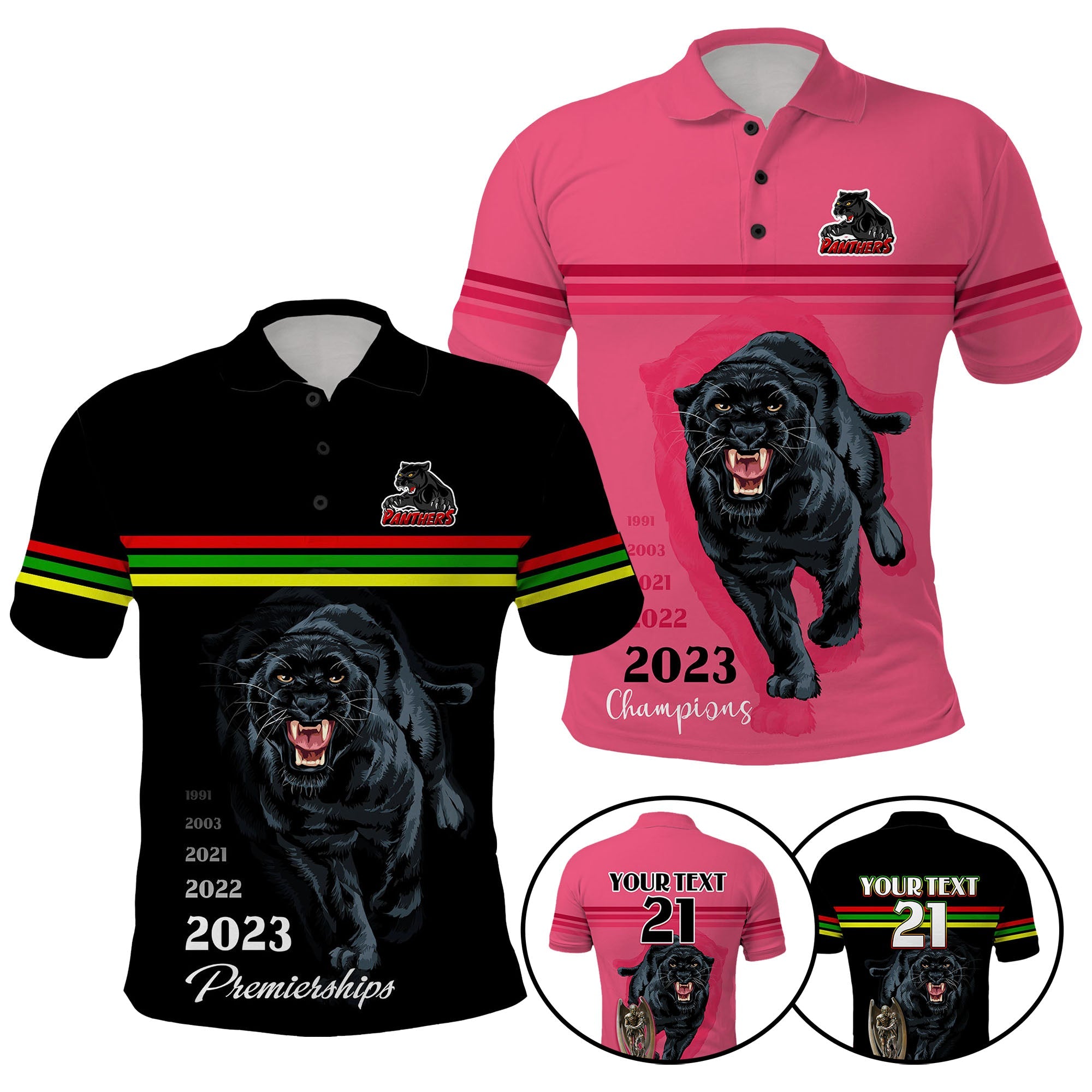 Custom Panther Premierships Go Champions 2023 Simple Style LT9 - Vibe Hoodie Shop