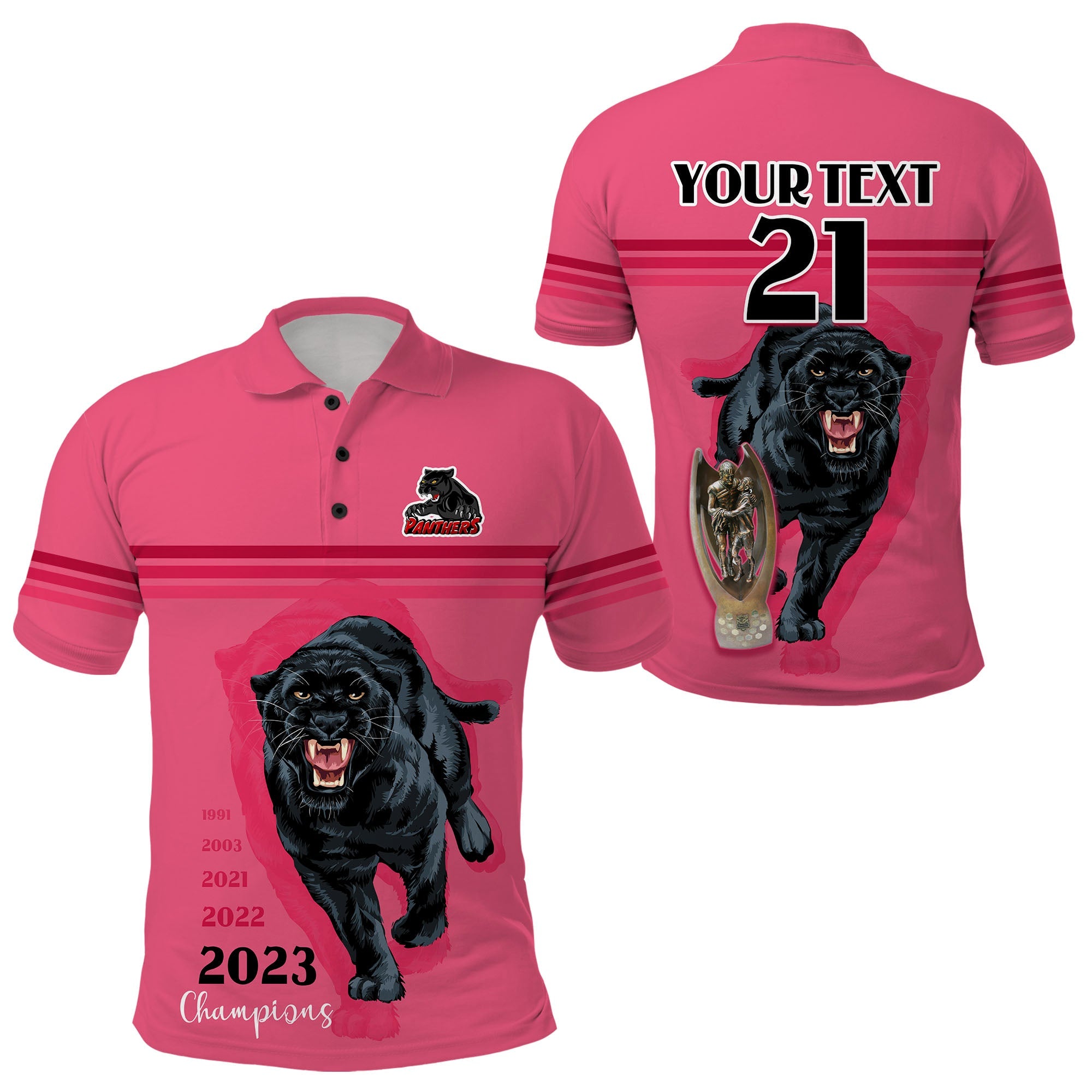 Custom Panther Premierships Go Champions 2023 Simple Style LT9 - Vibe Hoodie Shop