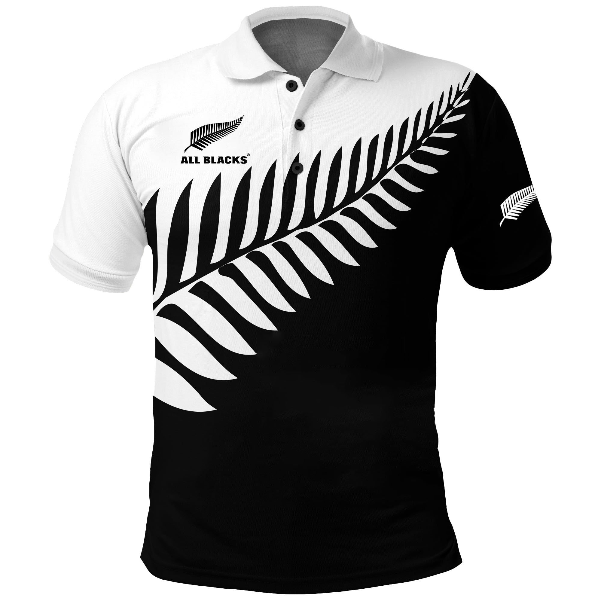 Customer Request - All Blacks Fern - Polo Shirt 220823 LT9 - Vibe Hoodie Shop