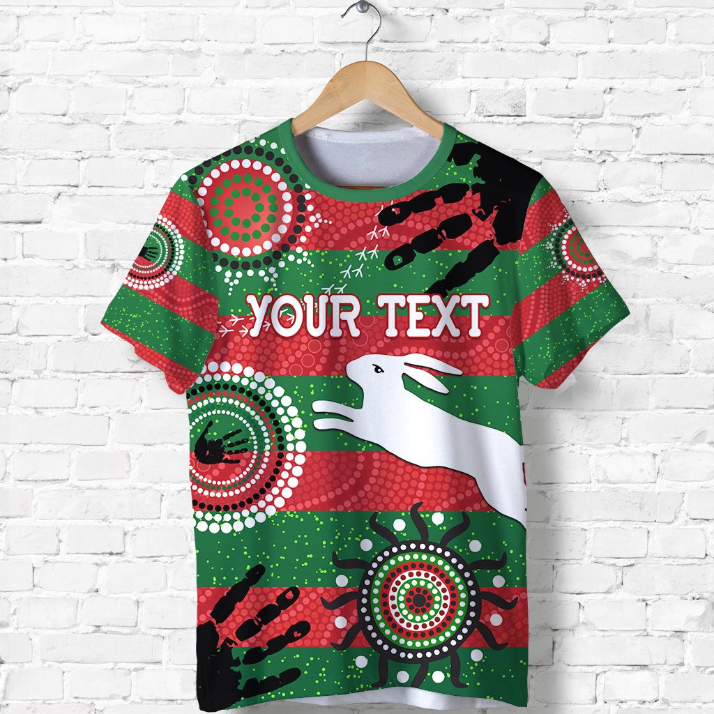 (Custom Personalised) South Sydney Rabbitohs Indigenous T shirt Country Style No.1 - Vibe Hoodie Shop