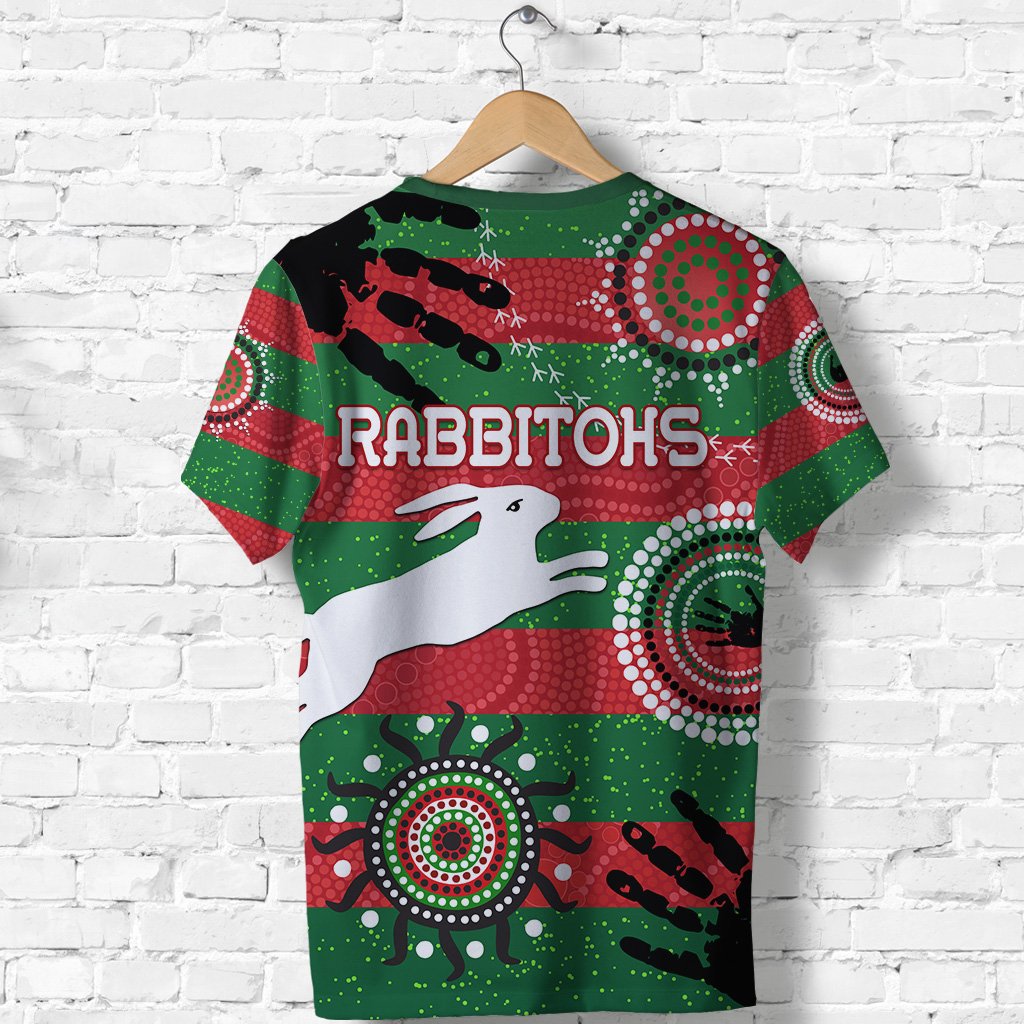 South Sydney Rabbitohs Indigenous T shirt Country Style No.1 - Vibe Hoodie Shop