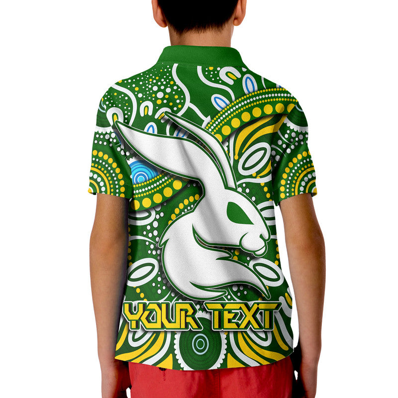 (Custom Personalised) Rabbitohs Polo Shirt Rabbitohs Aboriginal Dreamtime Style LT9 - Vibe Hoodie Shop