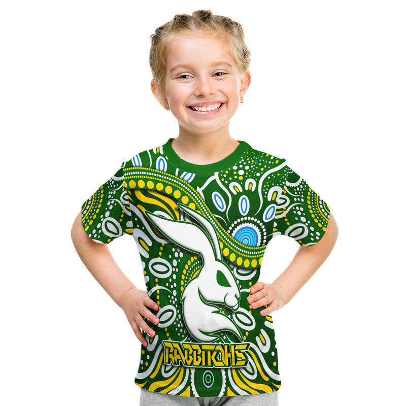 Rabbitohs T Shirt Rabbitohs Aboriginal Dreamtime Style LT9 - Vibe Hoodie Shop