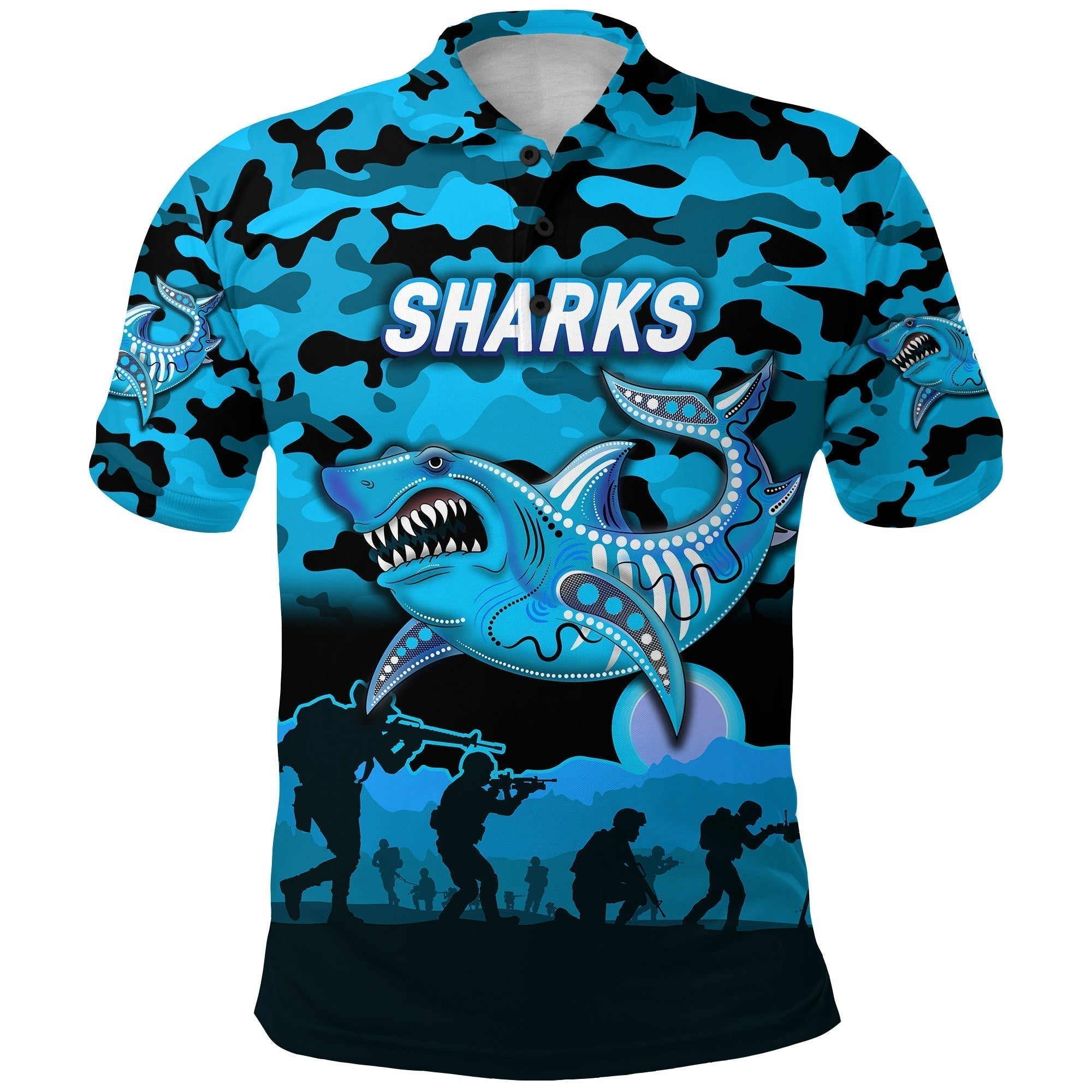 custom-personalised-sharks-anzac-polo-shirt-simple-style-black-lt8