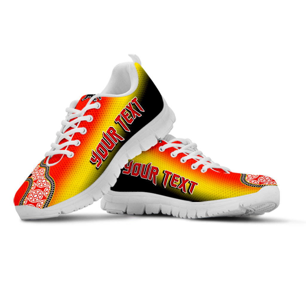 (Custom Personalised) Panthers Sneakers Go The Mighty Penrith Aboriginal - Vibe Hoodie Shop