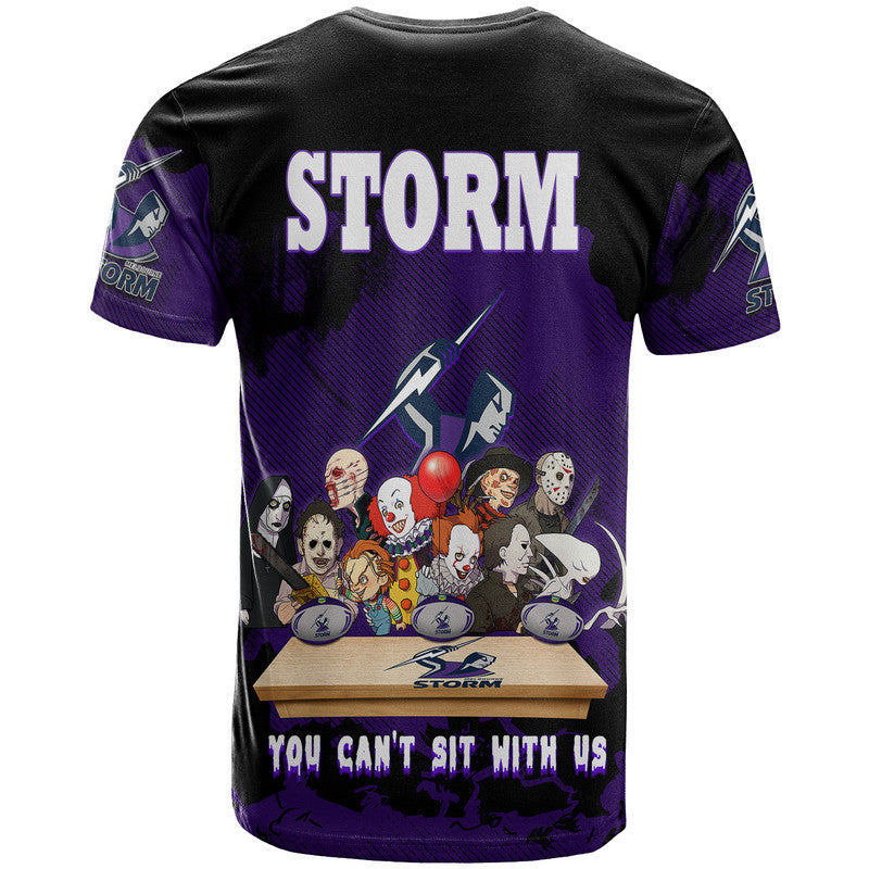 Melbourne Storm T Shirt You Cant Sit With Us Horror Movies Characters LT9 - Vibe Hoodie Shop