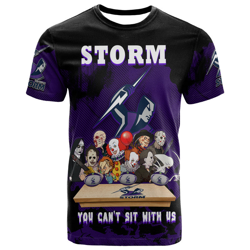 Melbourne Storm T Shirt You Cant Sit With Us Horror Movies Characters LT9 - Vibe Hoodie Shop