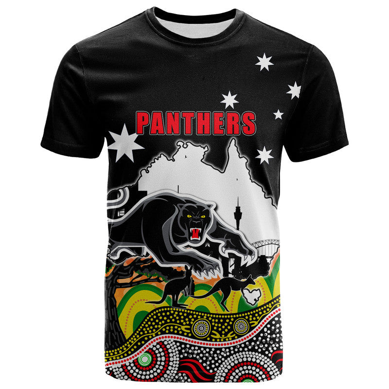 (Custom Personalised) Panther Rugby T Shirt Australia Day Style - Vibe Hoodie Shop