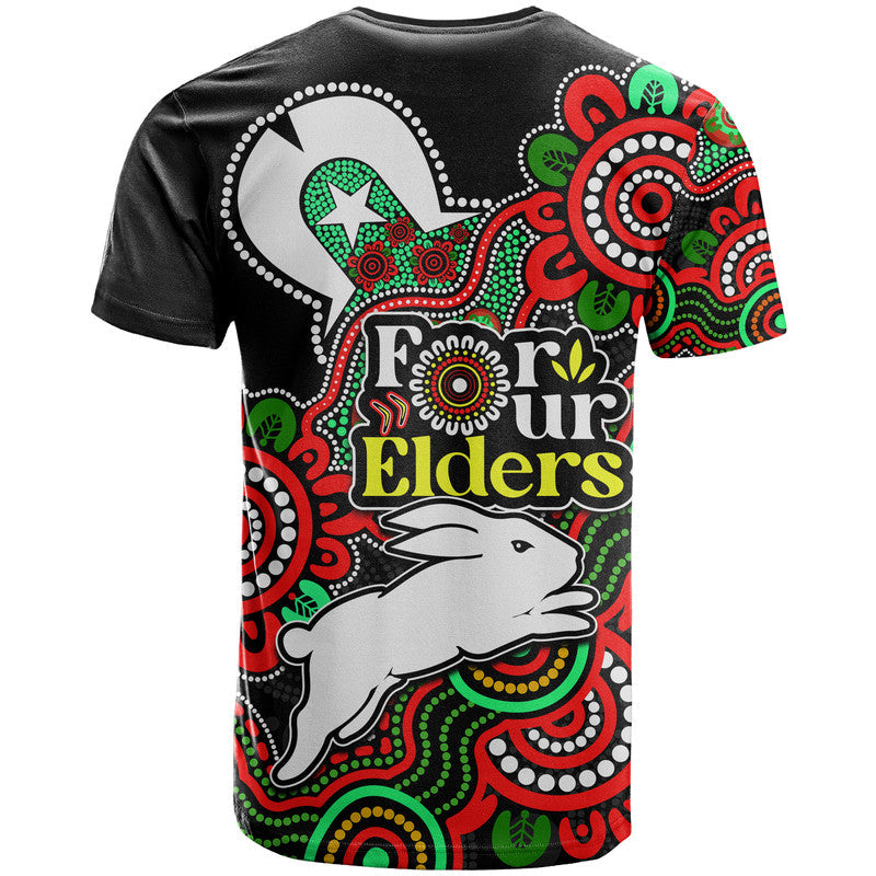 Rabbitohs Rugby T Shirt NAIDOC Torres Strait For Our Elders LT9 - Vibe Hoodie Shop