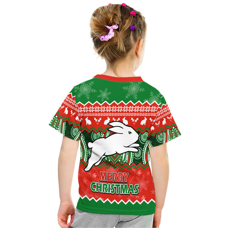 South Sydney Rabbitohs Aboriginal Christmas Vibe T Shirt LT9 - Vibe Hoodie Shop