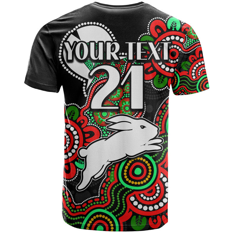 (Custom Personalised) Rabbitohs Rugby T Shirt NAIDOC Torres Strait For Our Elders LT9 - Vibe Hoodie Shop