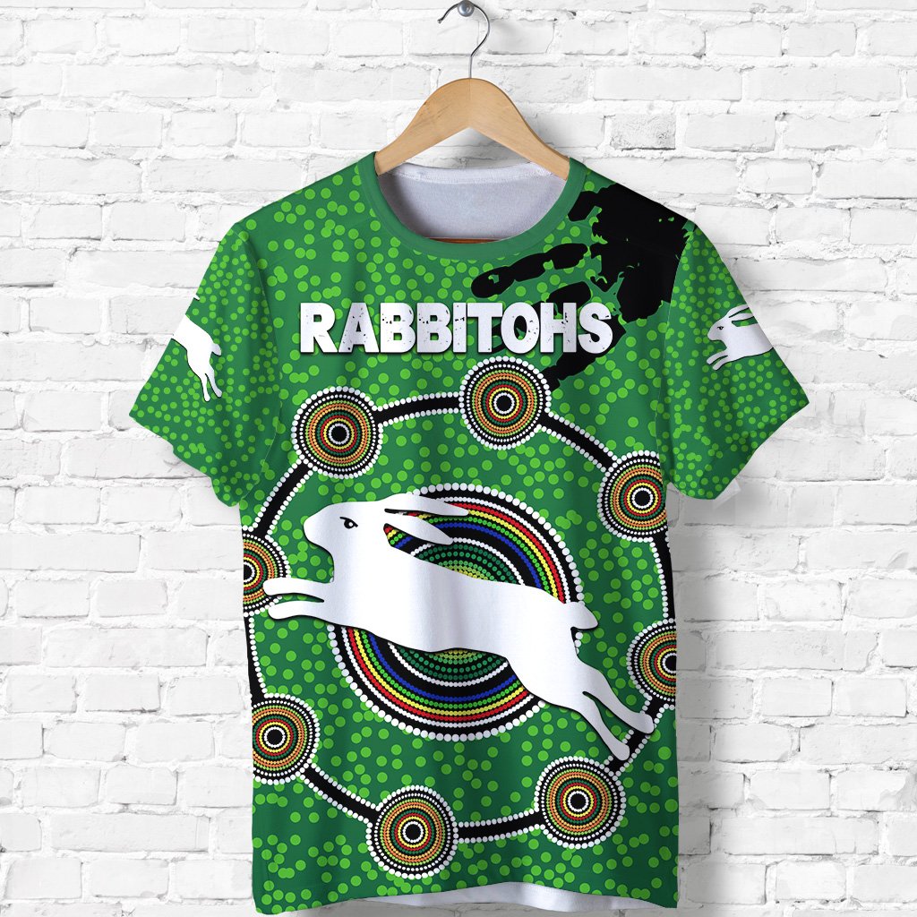 NAIDOC Rabbitohs T shirt Aboriginal Vibes No.1 - Vibe Hoodie Shop