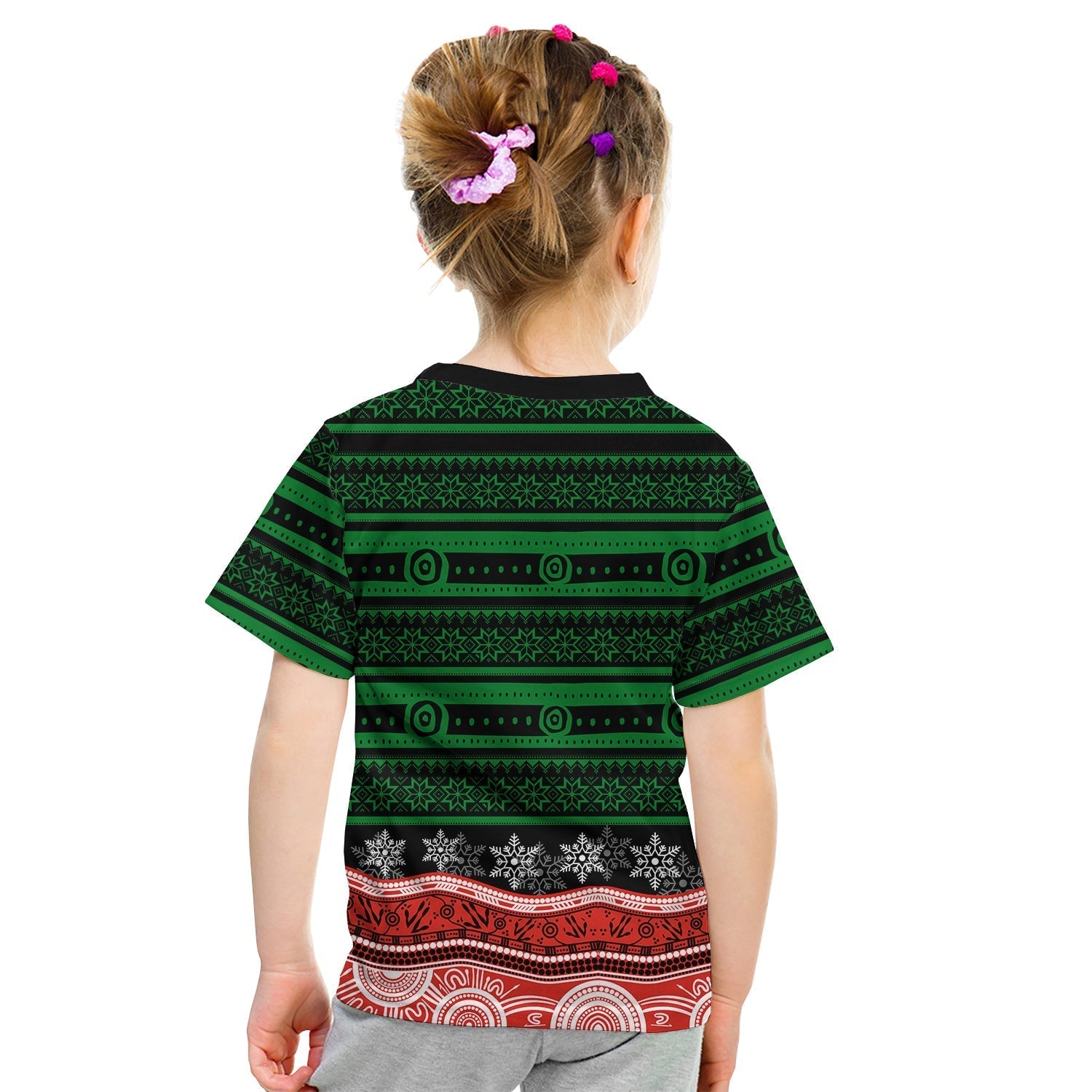 South Sydney Rabbitohs T shirt KID Christmas Mix Aboriginal No.1 - Vibe Hoodie Shop