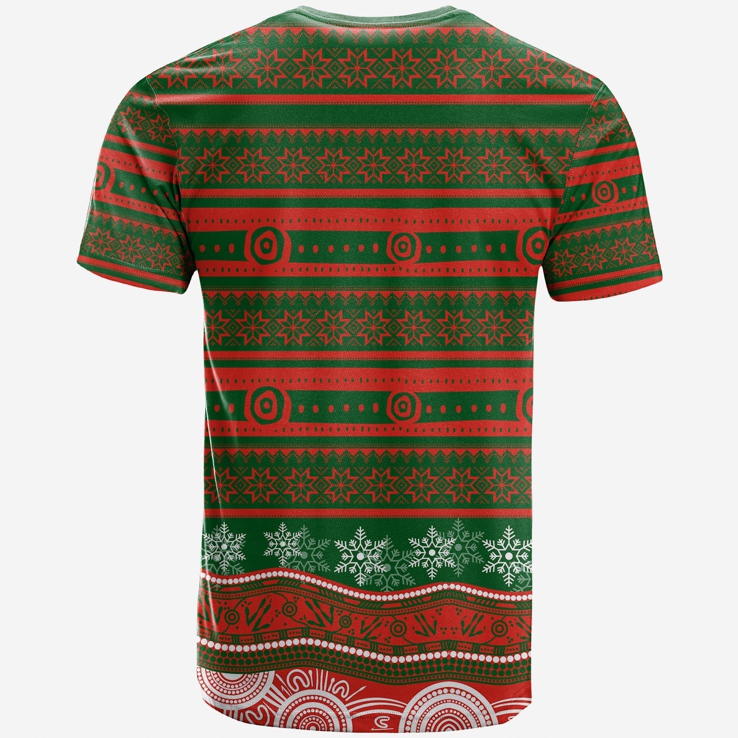 South Sydney Rabbitohs T shirt Christmas Mix Aboriginal No.2 - Vibe Hoodie Shop