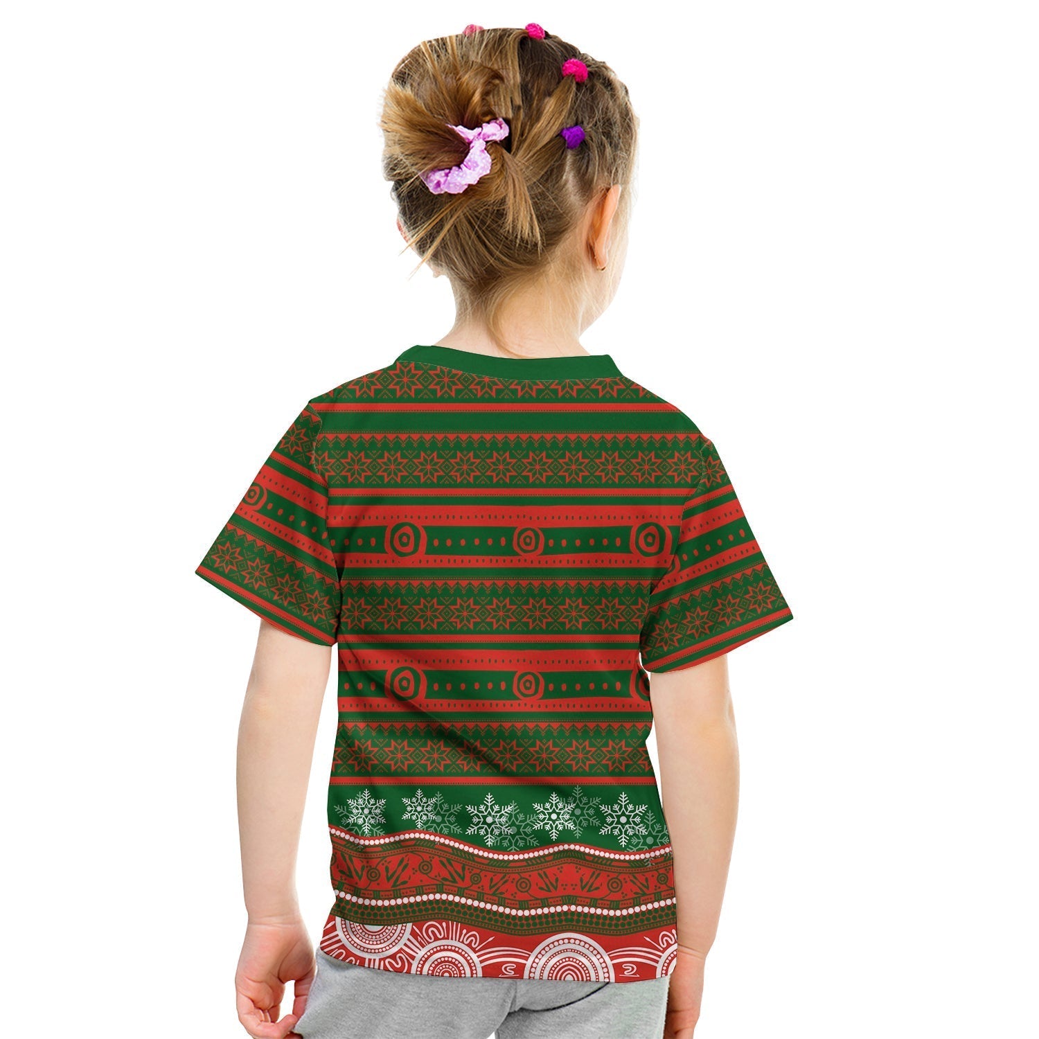 South Sydney Rabbitohs T shirt KID Christmas Mix Aboriginal No.2 - Vibe Hoodie Shop