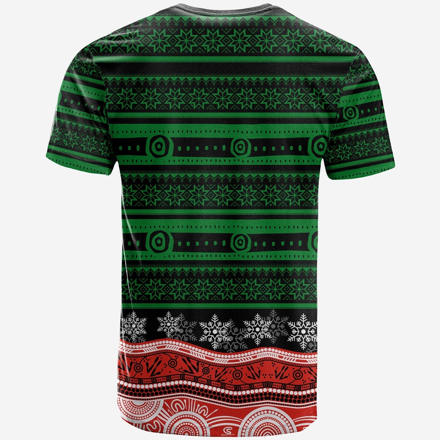 South Sydney Rabbitohs T shirt Christmas Mix Aboriginal No.1 - Vibe Hoodie Shop