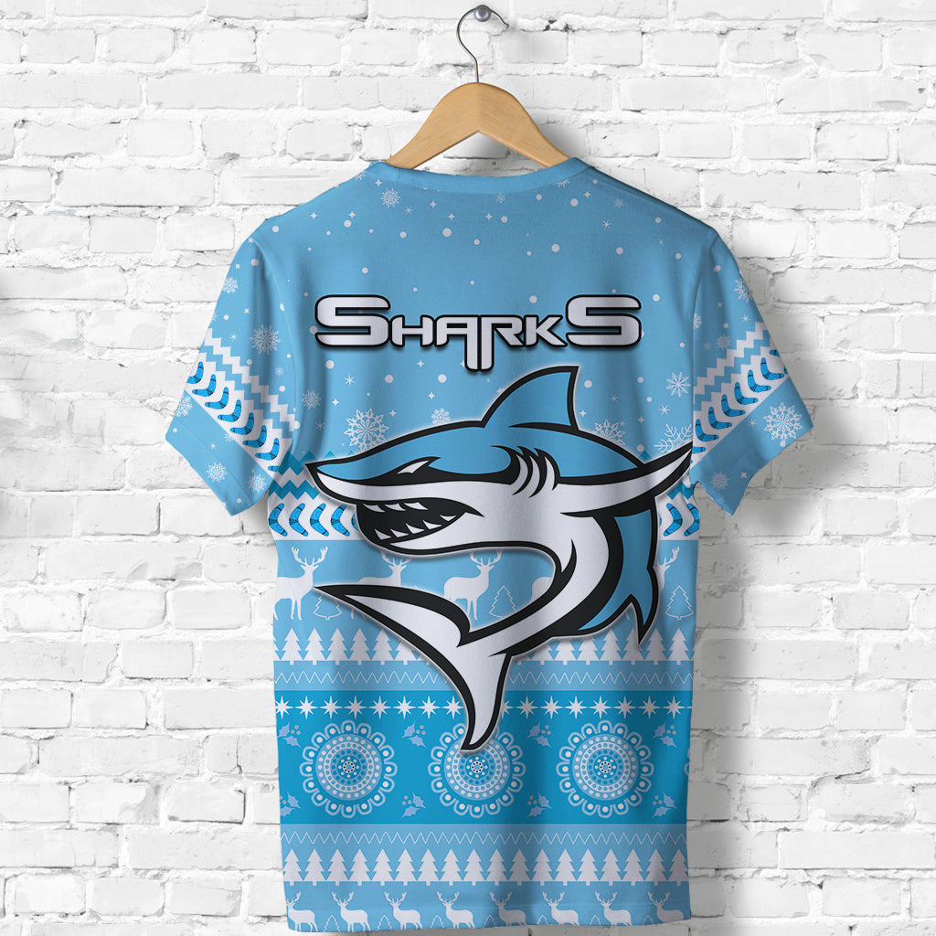 Sharks T shirt Christmas Cronulla Sutherland - Vibe Hoodie Shop