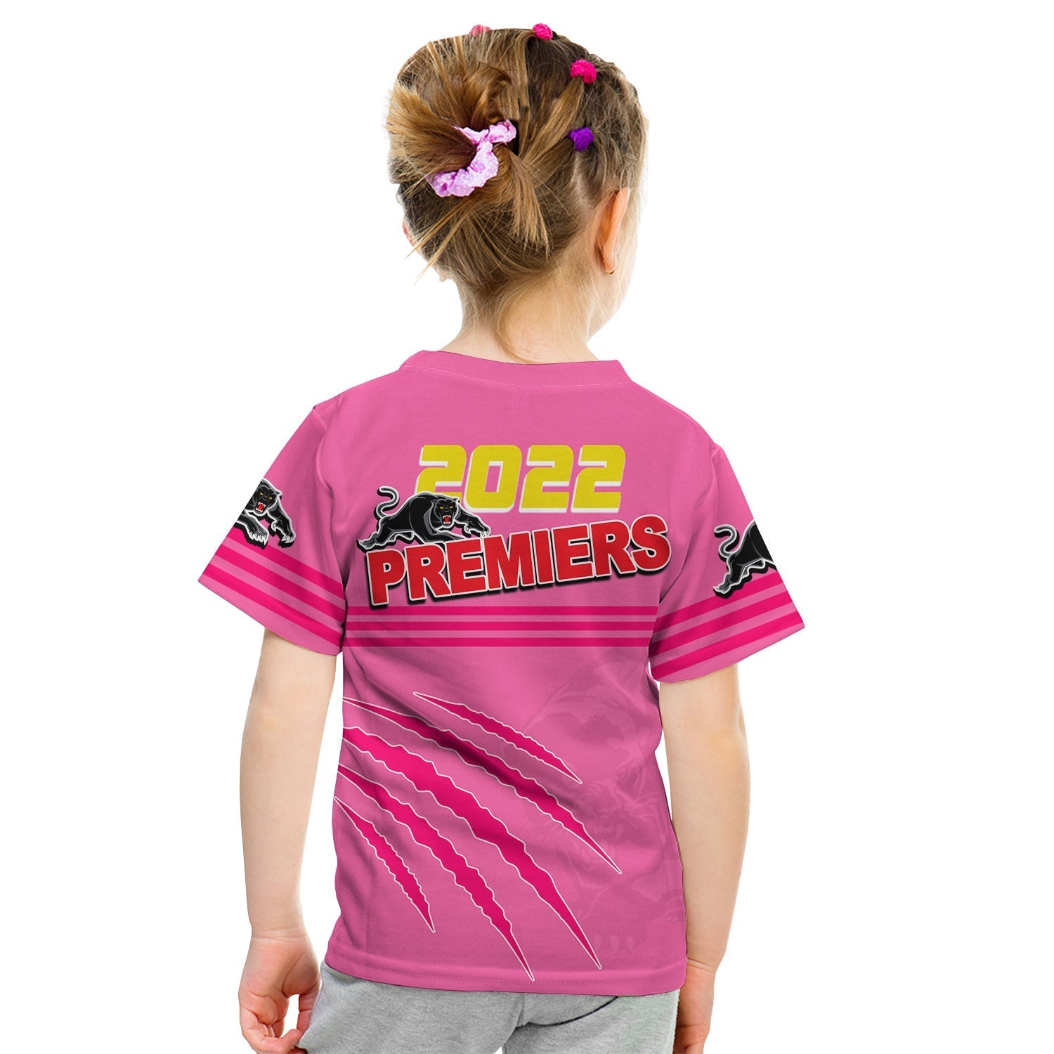 Panthers Rugby T Shirt KID Premiers 2022 Pink Vibe - Vibe Hoodie Shop