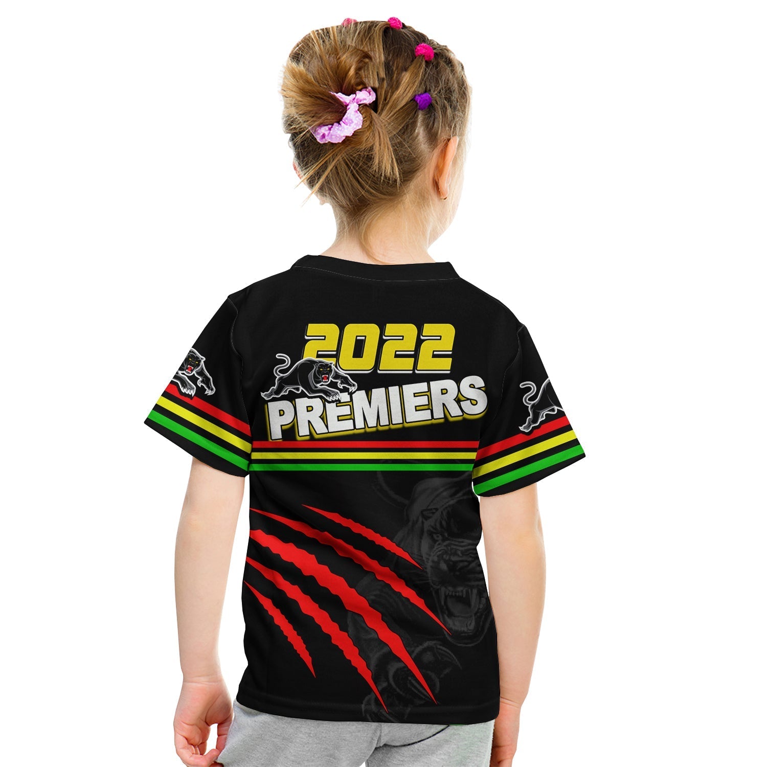 Panthers Rugby T Shirt KID Premiers 2022 Black Vibe - Vibe Hoodie Shop