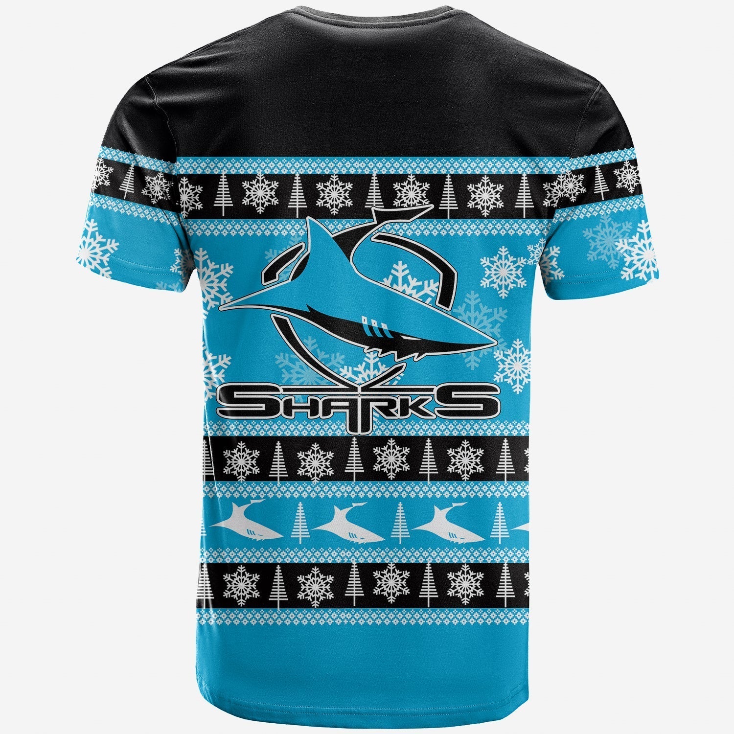 Cronulla - Sutherland Sharks T shirt Christmas 2021 - Vibe Hoodie Shop