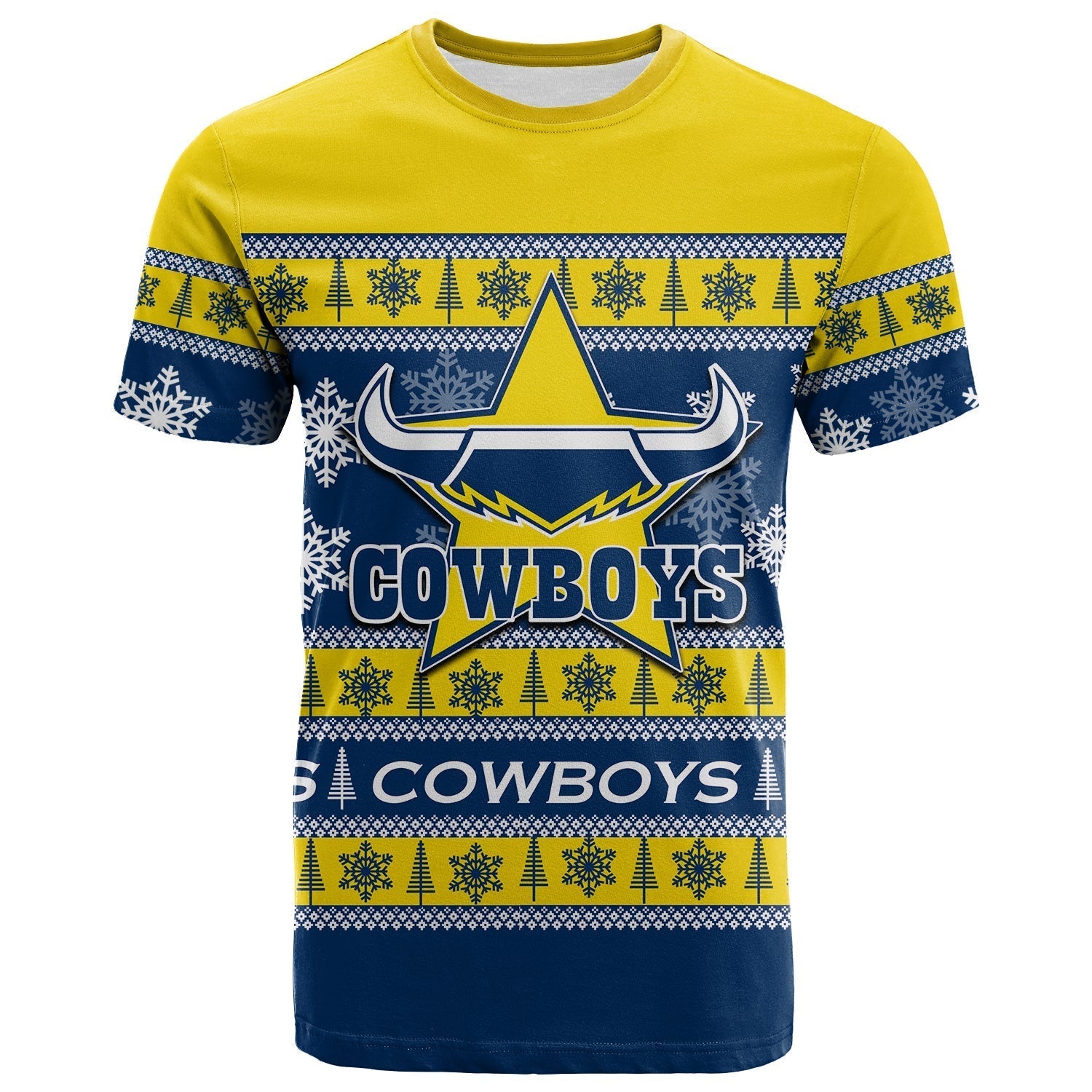 North Queensland Cowboys T shirt Christmas 2021 - Vibe Hoodie Shop