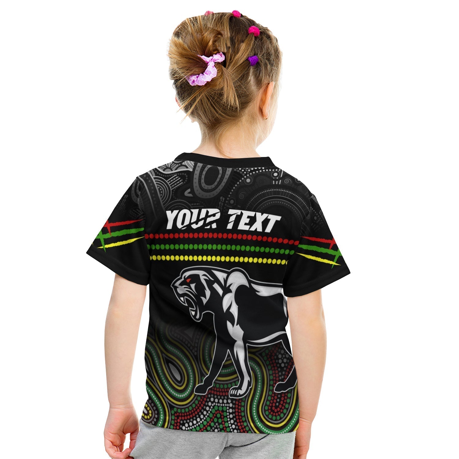 (Custom Personalised) Panthers Indigenous T shirt KID Premiers Penrith Champion - Vibe Hoodie Shop